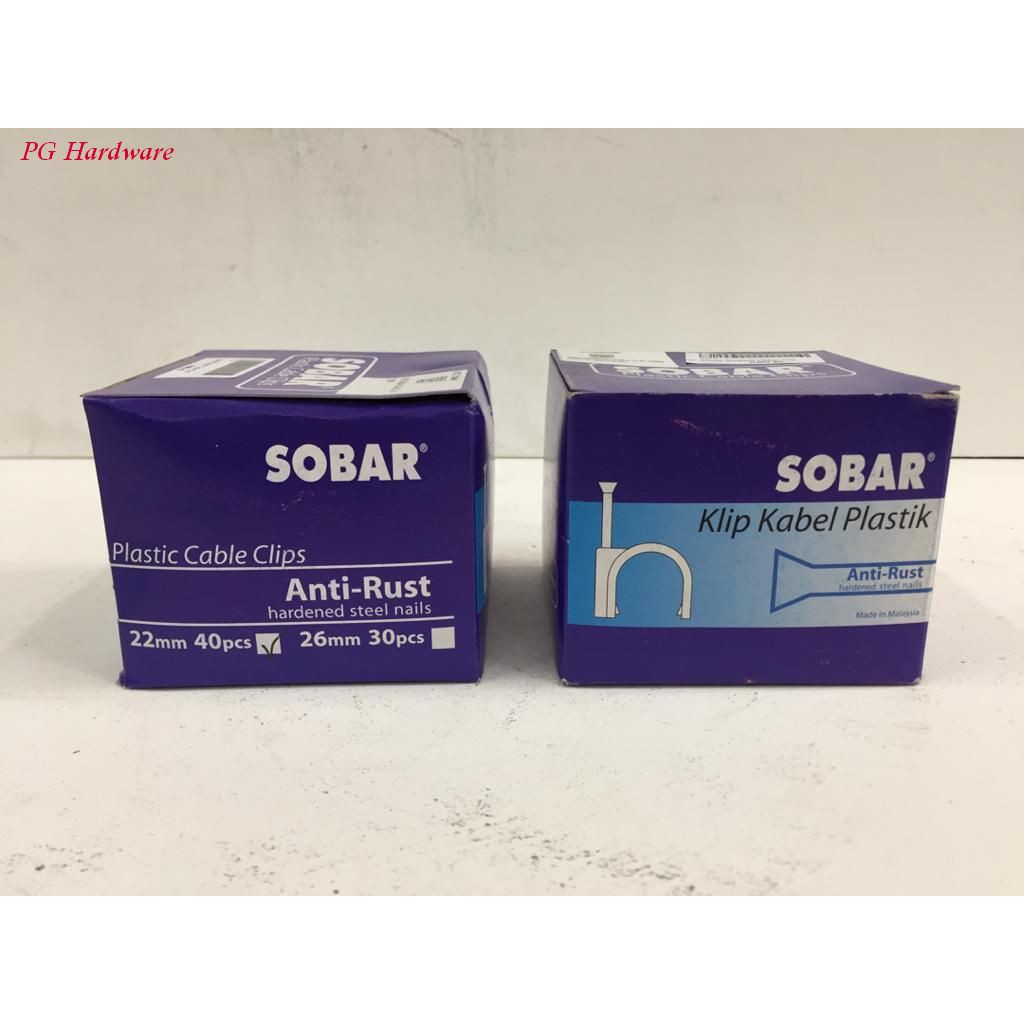 คลิปหนีบสายไฟพลาสติก SOBAR