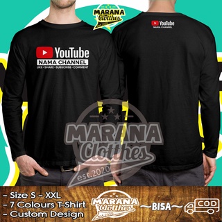 เสื้อยืดวินเทจเสื้อเชิ้ตแขนยาว พิมพ์ลาย Youtube Request Name Channel สไตล์ดิสโทรS-5XL