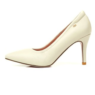 O&amp;B รองเท้าส้นสูงหนังแกะ รุ่น DIANA HEELS 3.2" in Ivory white