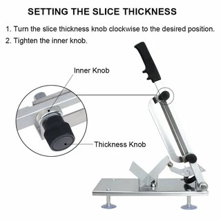 Stainless Meat Slicer เครื่องสไลด์เนื้อสัตว์ เครื่องสไลด์หมู หั่นหมูไก่ ขนาด 0.2-1