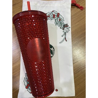 พร้อมส่ง!!! แก้วหนามแดงสตาร์บัคไทย Starbucks Bling Holiday Red Cold Cup(24 oz) ของใหม่ ของแท้ 💯% จาก shop