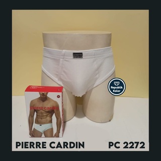 Pierre CARDIN Pc2272 กางเกงชั้นใน สีขาว สําหรับผู้ชาย | บรรจุ 3 | วัสดุผ้าฝ้าย