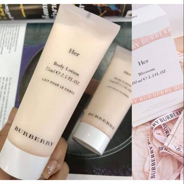 burberry her body lotion