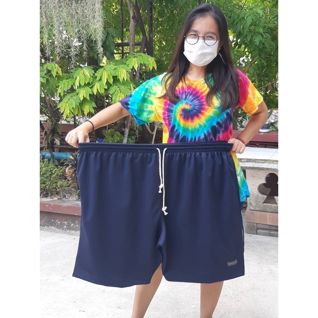 3XL-6XL กางเกงรุ่นสบาย ไ่่ม่ต้องรีด ไซส์ใหญ่ กางเกงขาสั้น Big Size เอว 36-70 นิ้ว แห้งปุ๊ปหยิบใส่ปั๊ป ผ้าไม่ยับ ราคา ถูกที่สุด ดีลบีเคเค แกลเลอรีภาพที่ 4
