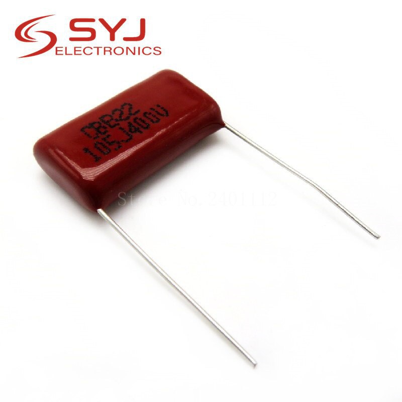ชุดส่วนประกอบคอมพิวเตอร์ 10 ชิ้น 400v105 1uf ขนาด 20 มม. 400v105j 105j 1000nf