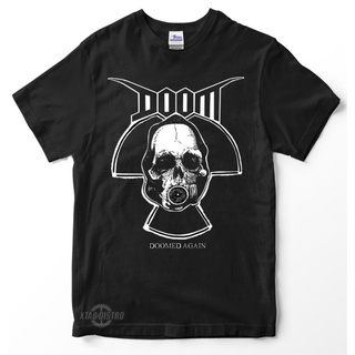 เสื้อยืด พิมพ์ลายธงร็อค Doomed AGAIN band Sonic youth discharge สีดํา สไตล์พังก์ร็อค สําหรับผู้ชายS-5XL