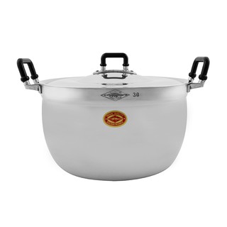 💥โปรสุดพิเศษ!!!💥 ตราจระเข้ หม้อข้าวอะลูมิเนียม ขนาด 30 ซม. Crocodile Aluminum Saucepot 20 Cm