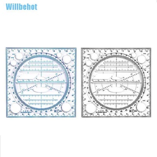 (Willbehot) ไม้บรรทัดแม่แบบ มัลติฟังก์ชั่น สําหรับวาดภาพ