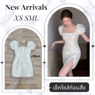 🧧จัดส่งฟรี🧧ชุดเดรสสั้น Dress ออกงาน เดรสเปิดไหล่ เดรสสั้นออกงาน เดรสสั้นเซ็กซี่ เดรสสั้นน่ารักๆ เดรสเกาหลี เดรสสีขาว