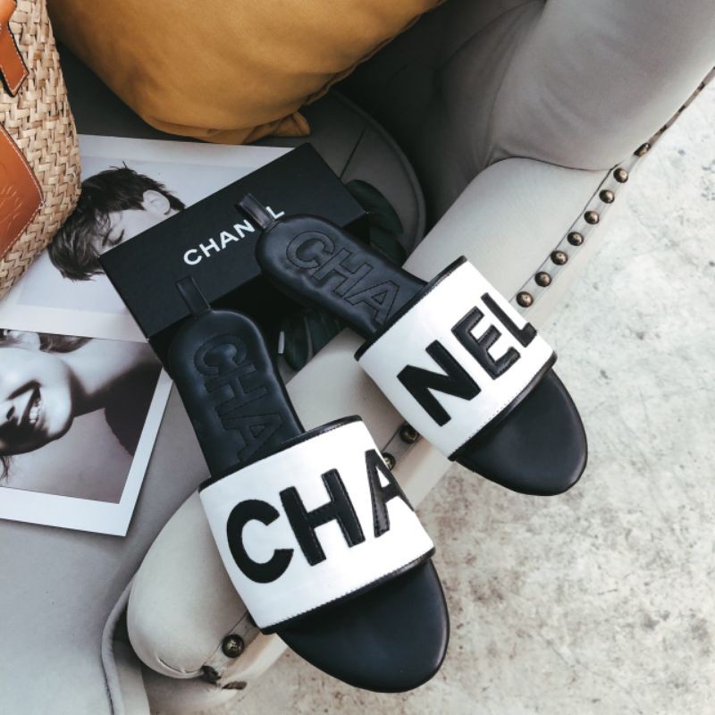 #รองเท้าแตะ #chanel #ชาแนล #งานดีแบบปัง ปุริมากแม่ สวยละเอียดสุดๆ (ทักแชทก่อนสั่งนะคะ)