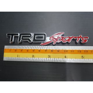 LogoTrd Sports ของรถ Toyota งานเหล็ก 13.5x2.5cm