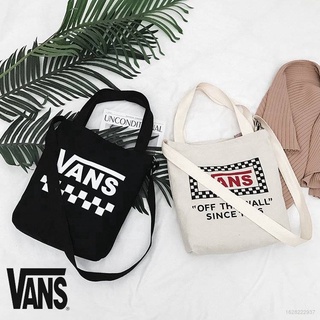 Vans กระเป๋าผ้ากระเป๋าถือกระเป๋าขนาดใหญ่แฟชั่นสตรี