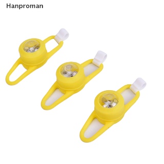 Hanproman&gt; กระดิ่งไฟ LED สีเหลือง ขนาดเล็ก อุปกรณ์เสริม สําหรับติดรถจักรยาน