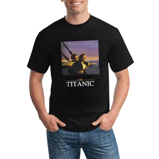 ผ้าฝ้ายแท้star tshirtเสื้อยืดลําลอง แขนสั้น พิมพ์ลาย Titanic Rose Jack Leonardo Dicaprio Movie Promo V9 สําหรับผู้ชายall