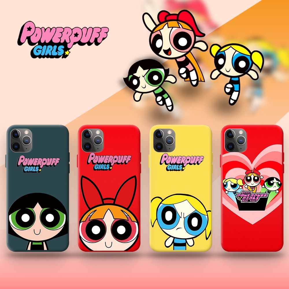 เคสโทรศัพท์มือถือ ซิลิโคน ลายพาวเวอร์พัฟฟ์เกิร์ล สําหรับ iphone 14 14pro 13 11 11pro XR Xs Max X 8 7 plus SE