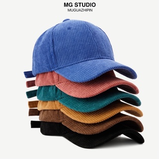 Mg หมวกเบสบอลผ้าลูกฟูก 10 สี