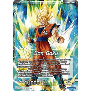 DB DB-BT16-020 Son Goku Realm of Gods Uncommon EN BT16-020 0821000021686