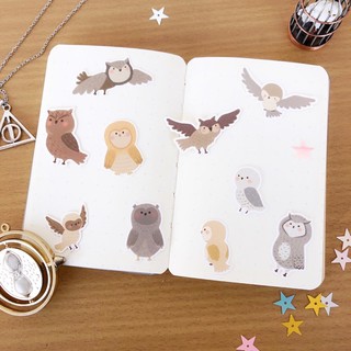 สติ๊กเกอร์นกฮูกธีม แฮร์รี่พอตเตอร์ (Harry Potter) Little Owl