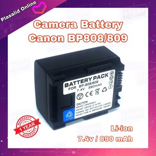 แบตกล้อง Camera Battery Canon Digital รุ่น BP808/809 Camera Type : Li-ion (7.4v / 890 mAh) สินค้าพร้อมส่ง