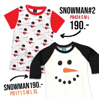 (พร้อมส่ง) เสื้อลาย snowman รับ xmas