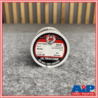 1ม้วน ตะกั่ว0.25ปอนด์ 0.8mm ตะกั่ว ตะกั่ว1/4 ULTRACORE ตะกั่วบัดกรี ตะกั่วขนาด0.8MM. เอไอ-ไพศาล