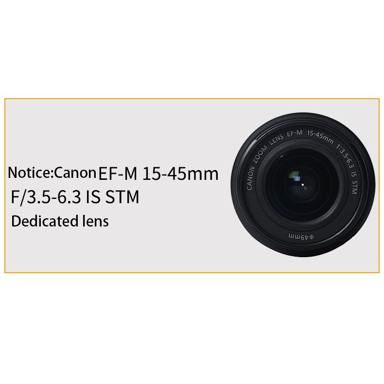Bizoe EW-53 เลนส์ฮู้ดกล้อง สําหรับกล้อง Canon EF-M 15-45 มม. M10 M50 M100 M200 M3 M5 M6 M6Ii