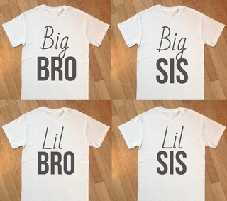 เสื้อยืดแขนสั้น พิมพ์ลายการ์ตูน Big Bro Big Sis แฟชั่นฤดูร้อน สําหรับเด็กทารก