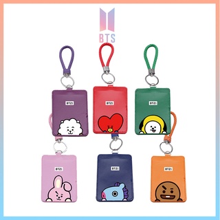 กระเป๋าใส่บัตรเครดิต แบบใส ลาย BTS BT21 สําหรับนักเรียน