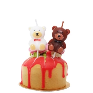 ถูกที่สุดในไทย เทียนวันเกิด เทียนเเฟนซี เทียน เค้ก HBD วันเกิด เทียนตัวเลข เป่าไม่ดับ น้องหมี สําหรับตกแต่งเค้กวันเกิด
