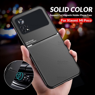 For Xiaomi Poco X4 Pro 5G Case Car Magnetic Holder Phone Cover Little Pocco X4Pro PocoX4 X 4 Pro NFC Silicone Shockproof Fundas