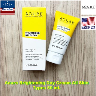 Acure® Brightening Day Cream All Skin Types 50 mL เดย์ครีม ลดความหมองคล้ำ เพื่อผิวกระจ่างใส เพิ่มความชุ่มชื้น