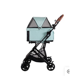 IBIYAYA ​รถเข็นสุนัข รุ่น​ FS2011-G ​Travois Tri-fold Pet Travel System - สเปียร์มินท์ by junjum.petshop