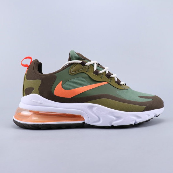 Nike AIR MAX 270 REACT Running Shoes for Men Green/Orange Inspired | Shopee Thailand