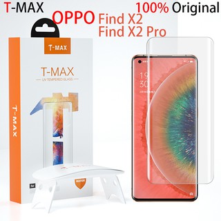 T-Max กระจกนิรภัย OPPO Reno 8T 5G 9 Pro+ 6 5 4 3 Pro Find X X2 X3 X5 Pro T-Max UV ป้องกันหน้าจอแก้ว