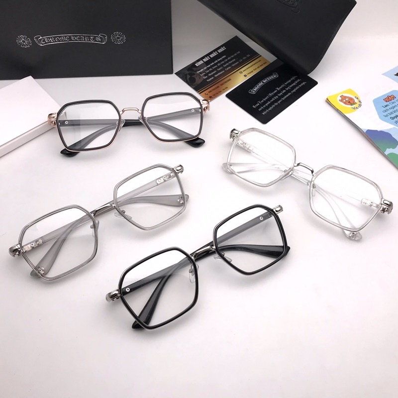 แว่นกันแดด Chrome Hearts พร้อมตา 1 เหลี่ยม - CH 8802