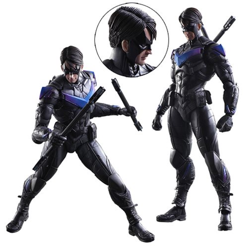 PLAY ARTS KAI : DC Comics PLAY ARTS 改 : BATMAN ARKHAM KNIGHT : NIGHTWING ของใหม่มือ 1 ของแท้ 100%