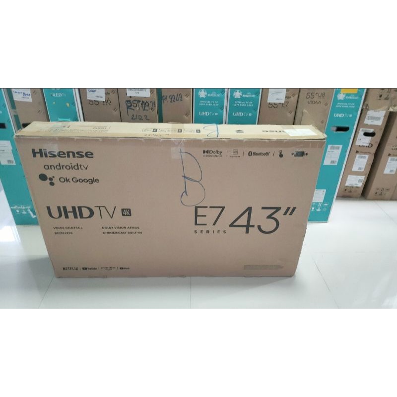 Android TV Hisense 43" (43E7G) รองรับคำสั่งเสียง สินค้าเกรด B