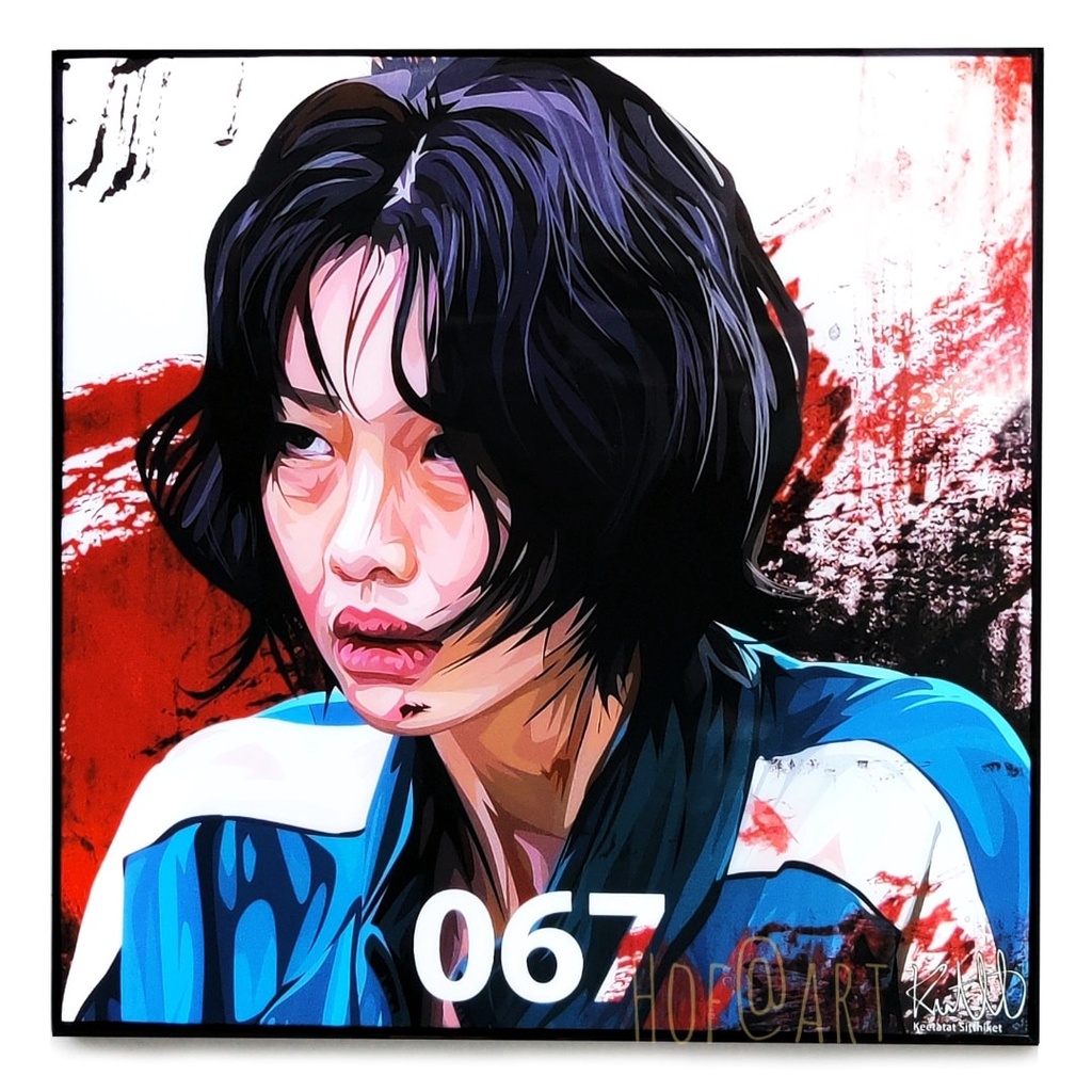 Kang Sae byeok คังแซบยอก ผู้เล่นหมายเลข 067 Squid Game สควิดเกม Netflix เกาหลี รูปภาพ​ติดผนัง pop ar