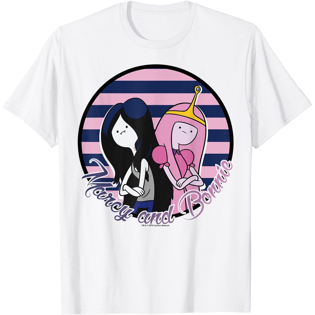 เสื้อยืดผ้าฝ้ายพรีเมี่ยม เสื้อยืด พิมพ์ลาย Cn Adventure Time Marcy And Bonnie
