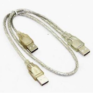 Di shop Cable Y-USB Dual USB Type A Male to USB Type A Male+USB Power Supply Y USB Cable For HDD Dual Shielding