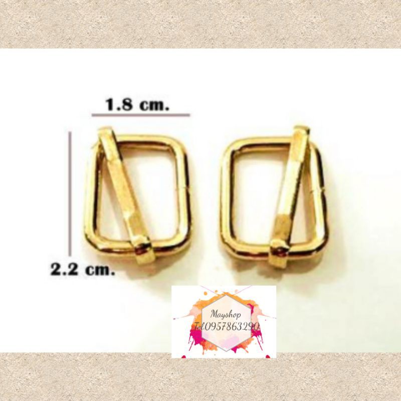 ห่วงปรับสายสีทองขนาด 2.2ซม.(40362)