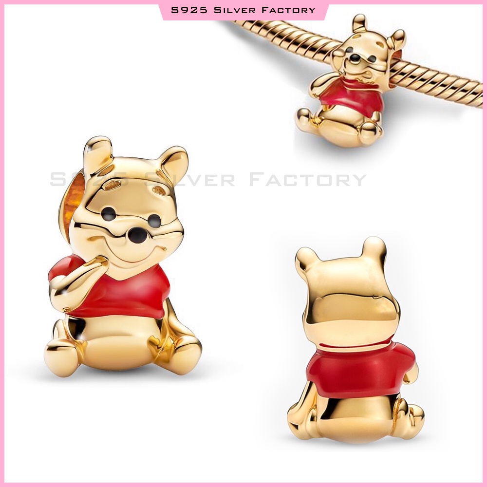 จี้ลูกปัด รูปการ์ตูนหมีพูห์ 3 มิติ สําหรับห้อยตกแต่ง - รูปที่ 3