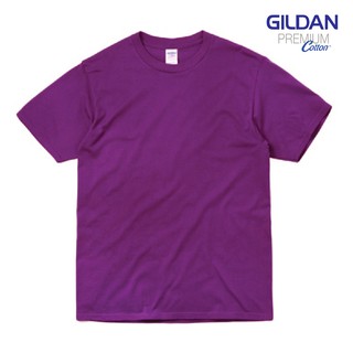 เสื้อยืดสีม่วง GILDAN Premium Cotton