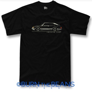 เสื้อยืด ผ้าฝ้าย พิมพ์ลาย Saab 900 Turbo Fans Swedish Art สไตล์คลาสสิก เป็นที่นิยม ขายส่งS-5XL