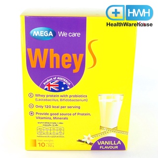 Mega We Care Whey S 320 g x 10 ซอง / กล่อง Vanilla