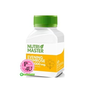 Nutri Master Evening Primrose Oil 1000mg  100 แคปซูล สารสกัดจากเมล็ดดอกอีฟนิ่งพริมโรส #7869