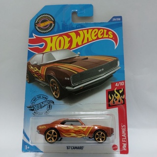 รถเหล็ก Hotwheels 67 CAMARO สีน้ำตาล (ib36)