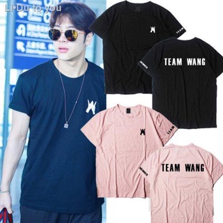 เสื้อยืดผ้าฝ้ายพิมพ์ลาย【Wang Jiaer วรรคเดียวกัน】【TEAM WANG】△﹉GOT7 Wang Jiaer JACKSON วรรคเดียวกัน teamwang เสื้อยืดแขนสั