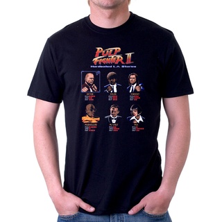 เสื้อยืดผ้าฝ้าย พิมพ์ลาย Pulp Fiction Street Fighter Ii Inspired Fn9831