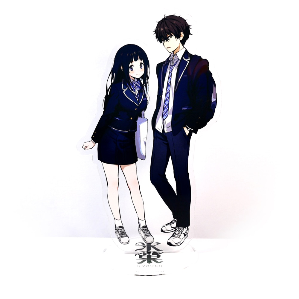 Hooka Oreki Hotaro Chitanda Eru คู่อะคริลิคลูกเรือของเล่นอะนิเมะตกแต่งโต๊ะ